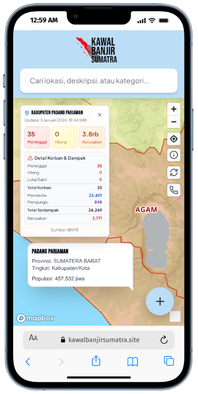 Kawal Banjir Sumatra Mobile