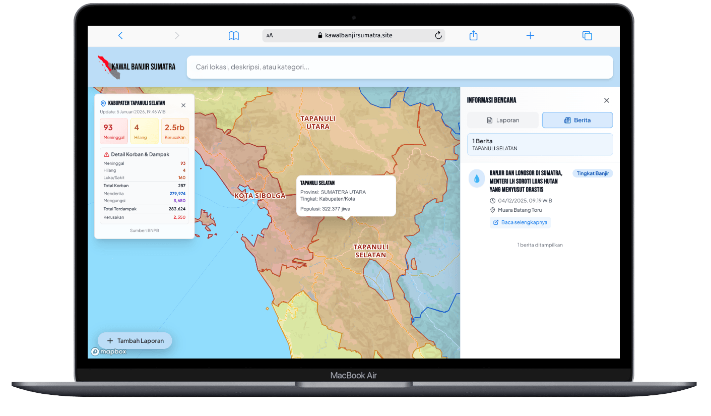 Kawal Banjir Sumatra Desktop